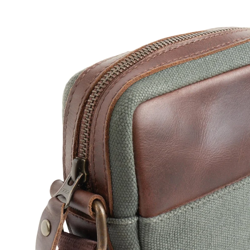 Buckle & Seam Runner Canvas - Umhängetasche 15 cm (grün)