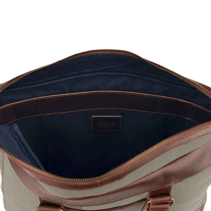 Buckle & Seam Venture Canvas - Aktentasche 16" 40 cm (grün)