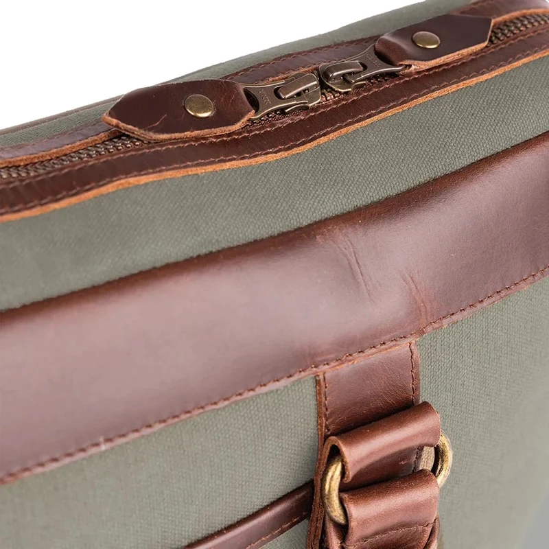Buckle & Seam Venture Canvas - Aktentasche 16" 40 cm (grün)