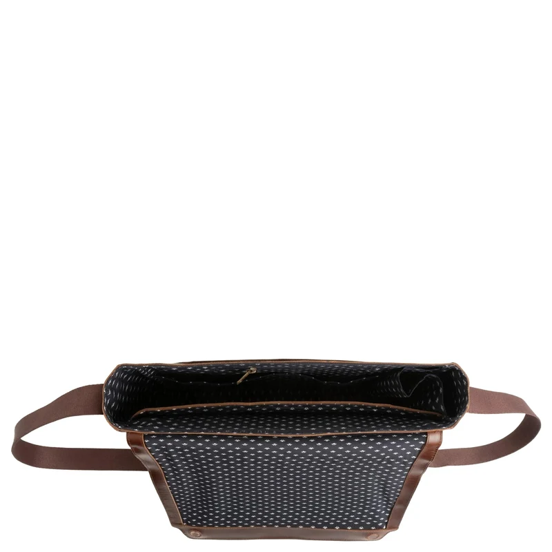 Buckle & Seam Times - Messenger Bag 15.7" 36 cm (braun-getupft)