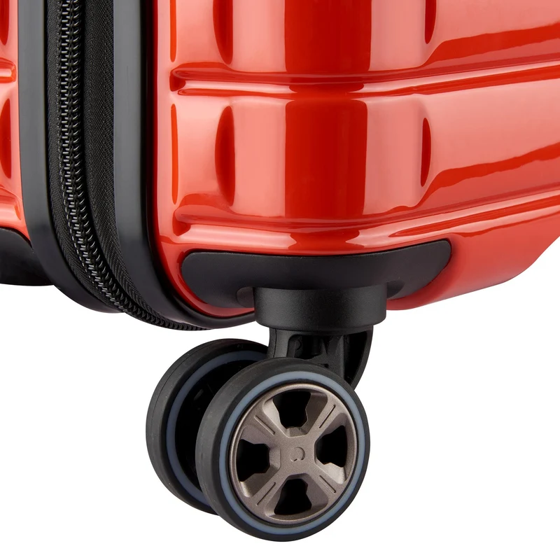 Delsey Paris Shadow 5.0 - 4-Rollen-Kabinentrolley Slim Line USB 55 cm (rot)
