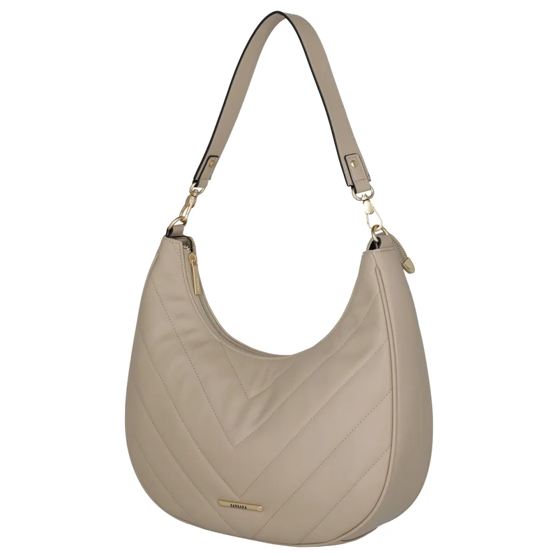 Travelite BARBARA Cozy Hobo Bag - Schultertasche 35 cm (sand)