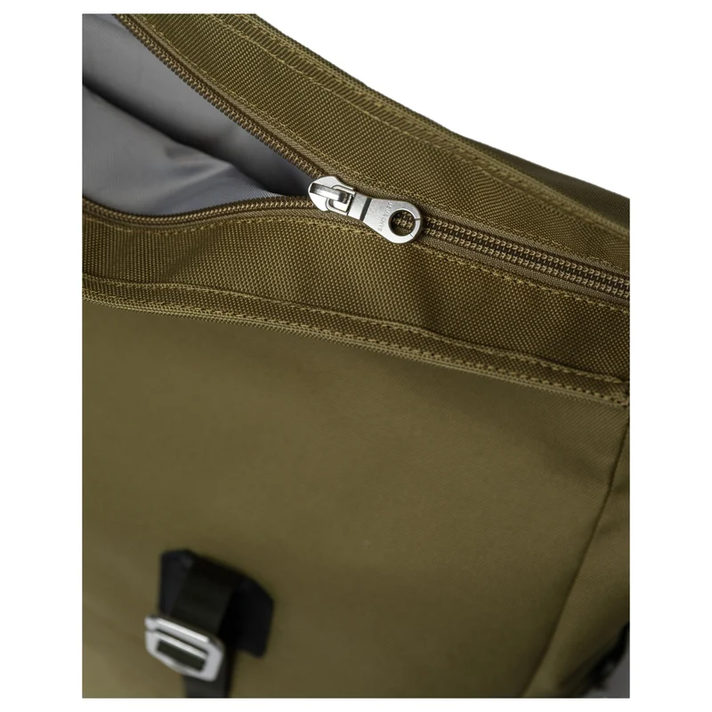 Sandqvist Icon Rolltop - Rucksack M 14" 60 cm (olive drab with black leather)