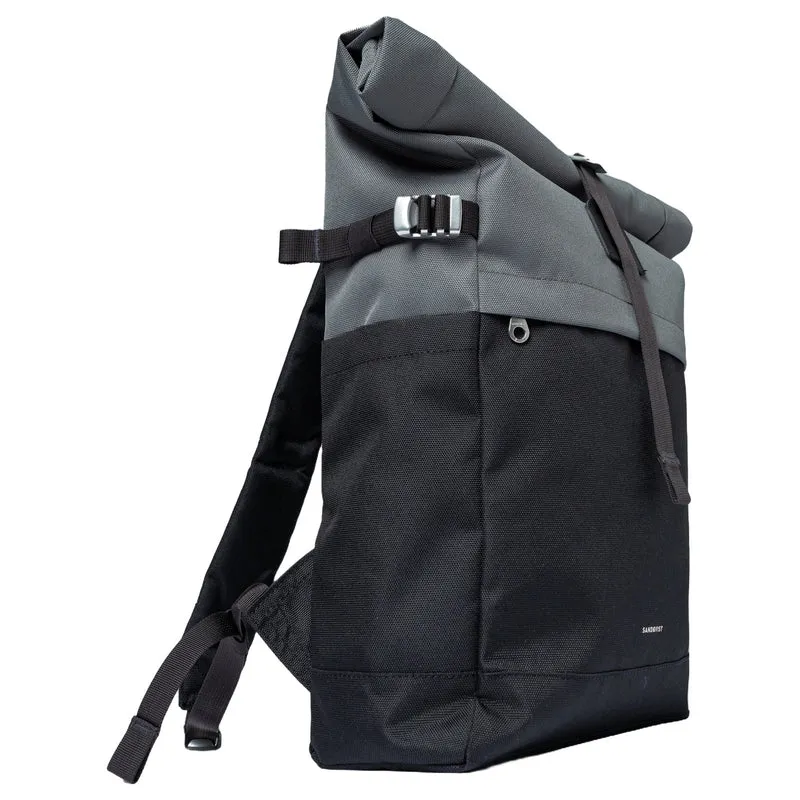 Sandqvist Icon Rolltop - Rucksack M 14" 60 cm (multi dark with black leather)