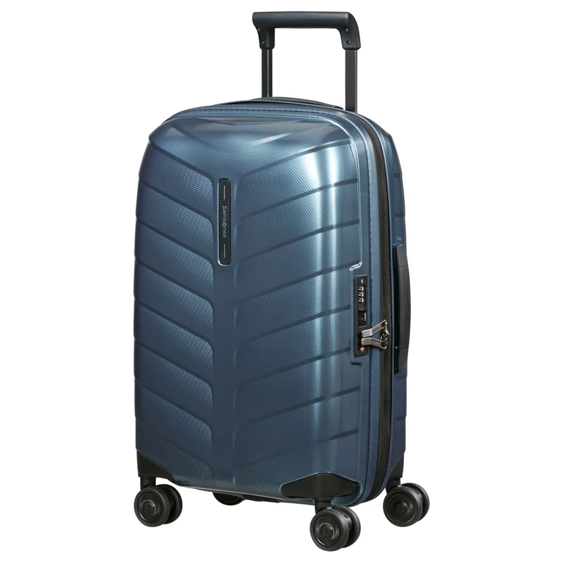 Samsonite Attrix - 4 Rollen Kabinentrolley S 55/35 cm erw. (steel blue)