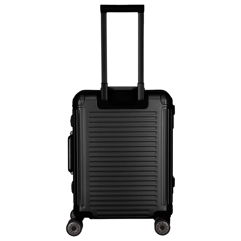 Travelite Next - 4-Rollen-Kabinentrolley mit Vortasche S 55 cm (black)