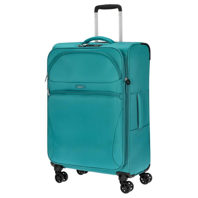 D&N Travel Line 9104 - 4-Rollen-Trolley M 67 cm erw. (grün)