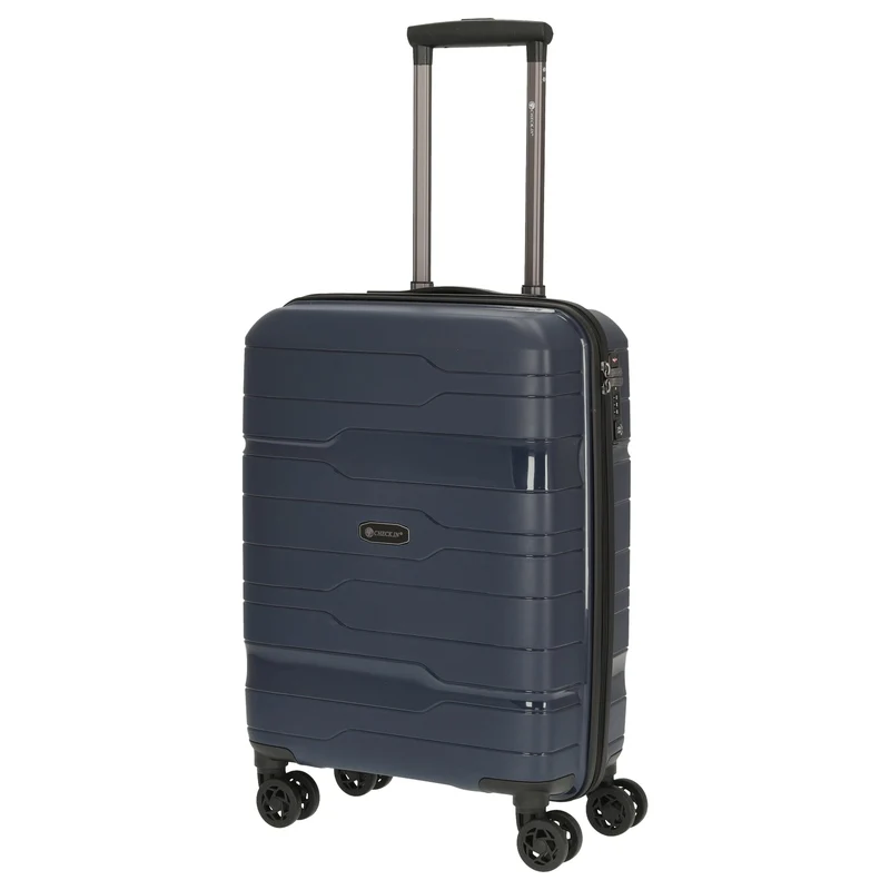 CHECK.IN Memphis - 4-Rollen-Kabinentrolley 55 cm (blau)