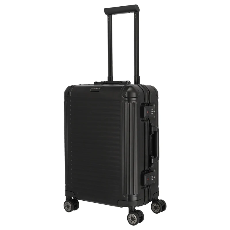Travelite Next - 4-Rollen-Kabinentrolley S 55 cm (black)