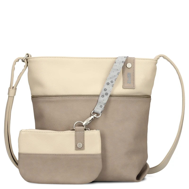 zwei Jana J10 - Schultertasche 29 cm (nubuk-cappuccino)