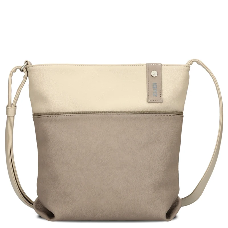 zwei Jana J10 - Schultertasche 29 cm (nubuk-cappuccino)