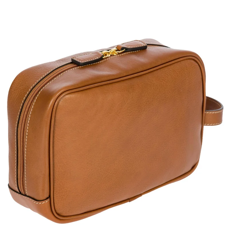 Brics Life Pelle - Kulturbeutel 25 cm (cognac)