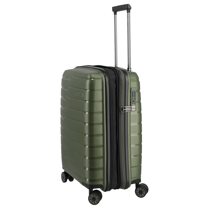 Travelite Air Base - 4-Rollen-Kabinentrolley S 55 cm erw. (olive)