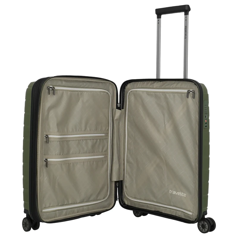 Travelite Air Base - 4-Rollen-Kabinentrolley S 55 cm erw. (olive)