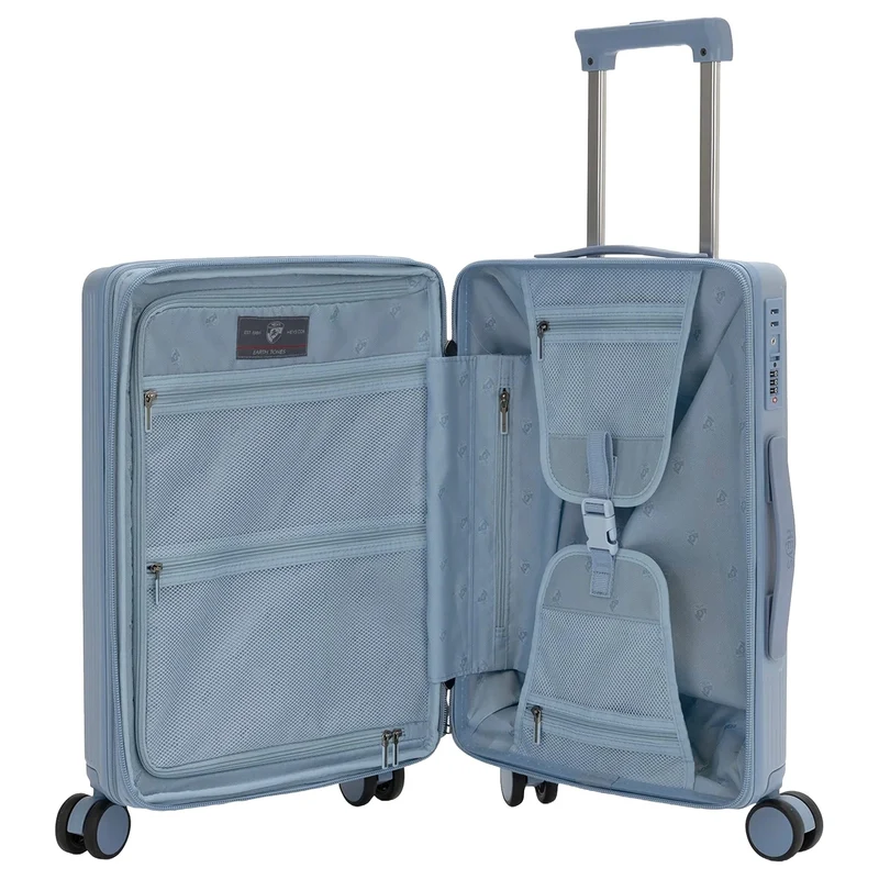 Heys Earth Tones - 4-Rollen-Kabinentrolley S 53 cm erw. (glacier grey)