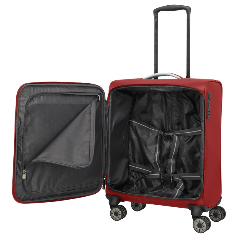 Travelite Jetpack Max - 4-Rollen-Trolley S 55 cm (rot)