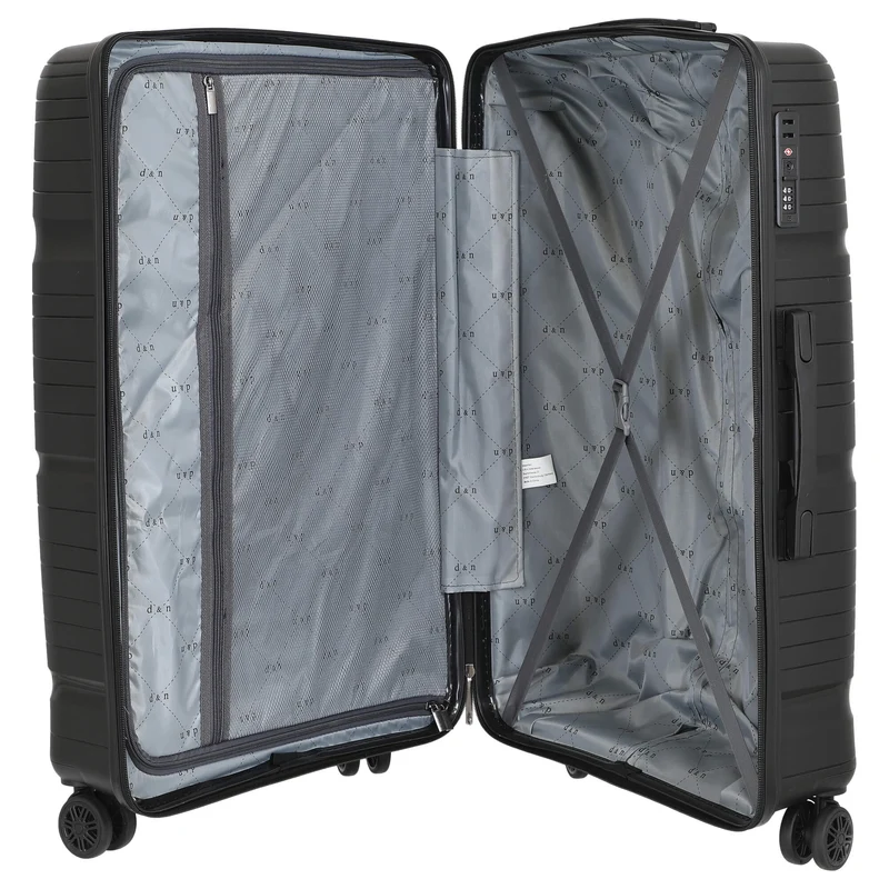 D&N Travel Line 4300 - 4-Rollen-Trolley L 76 cm (black)