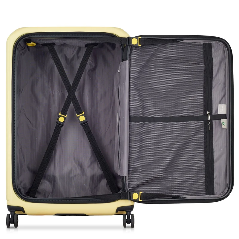 Delsey Paris Securitime - 4-Rollen-Trolley L 77 cm erw. (blassgelb)