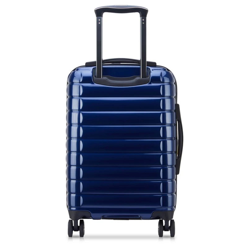 Delsey Paris Shadow 5.0 - 4-Rollen-Kabinentrolley mit Vordertasche S 55 cm erw. USB (marineblau)