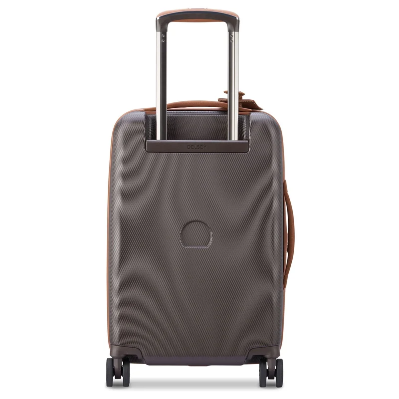 Delsey Paris Chatelet Air 2.0 - 4-Rollen-Kabinentrolley 55 cm erw. 14" USB (braun)