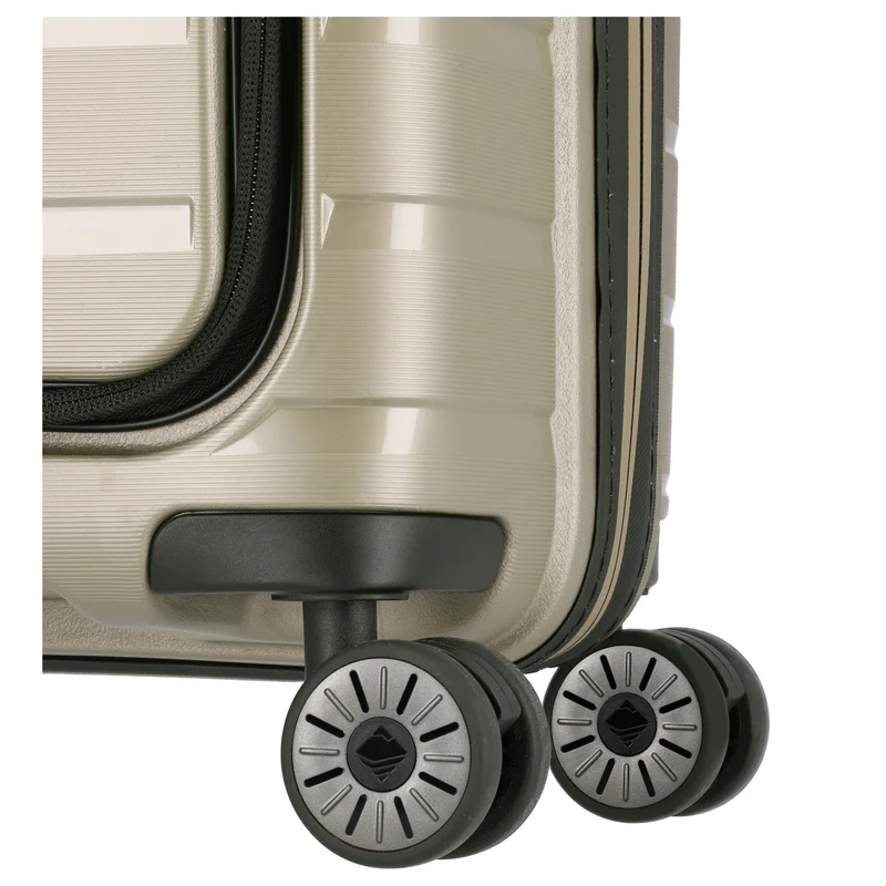 Travelite Air Base - 4-Rollen-Kabinentrolley mit Vortasche S 55 cm (champagner)