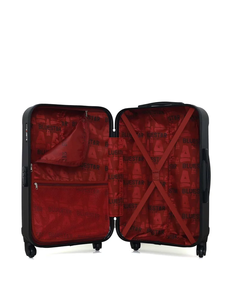 BLUESTAR – 2er-Pack: Mittelgroßer Koffer und Kosmetikkoffer NAPOLI