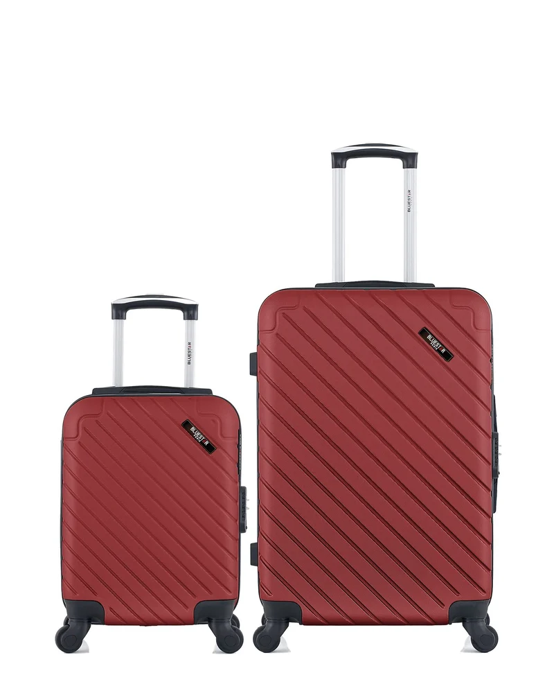 BLUESTAR – 2er-Pack: Mittelgroßer Koffer und Handgepäck XXS CITÉ