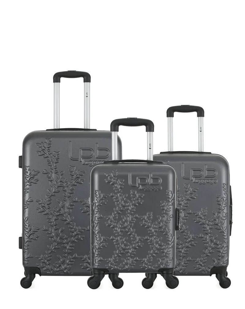 LPB LUGGAGE - 3er-Pack: Mittelgroßer Koffer, Handgepäck und Handgepäck XXS NAIS