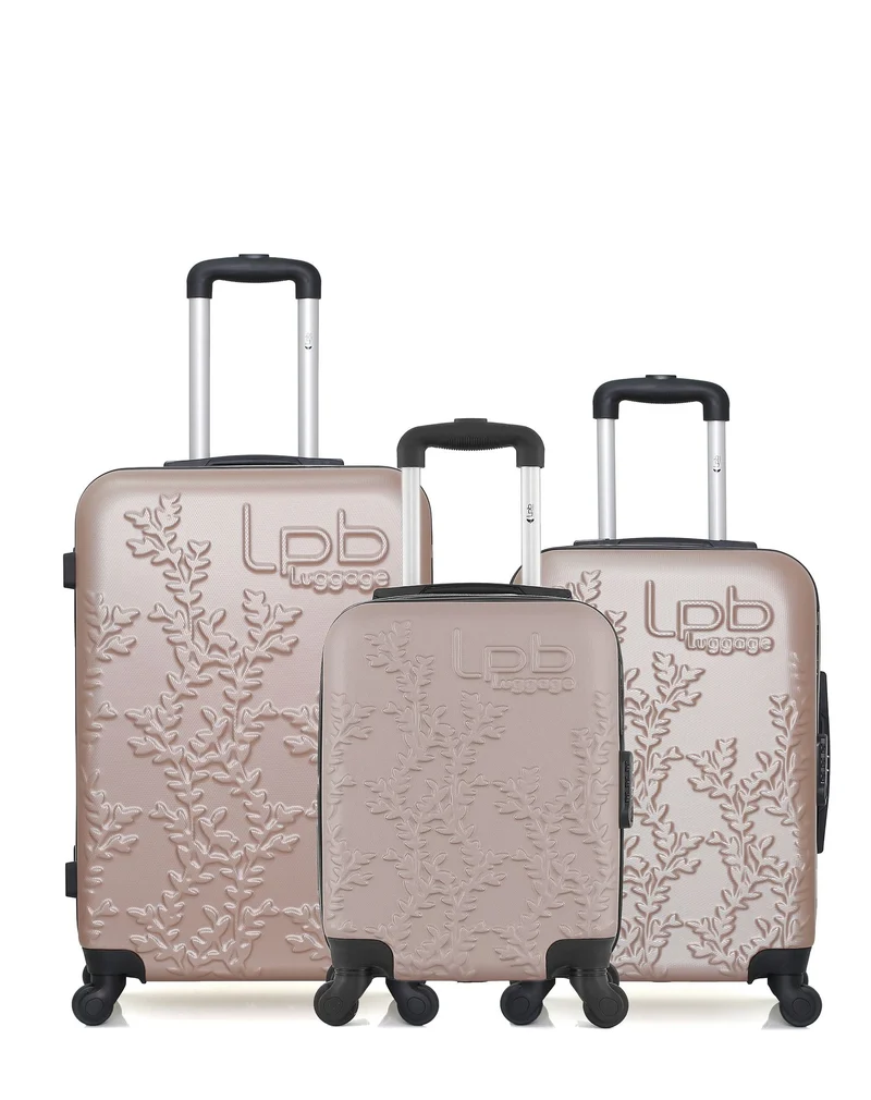 LPB LUGGAGE - 3er-Pack: Mittelgroßer Koffer, Handgepäck und Handgepäck XXS NAIS