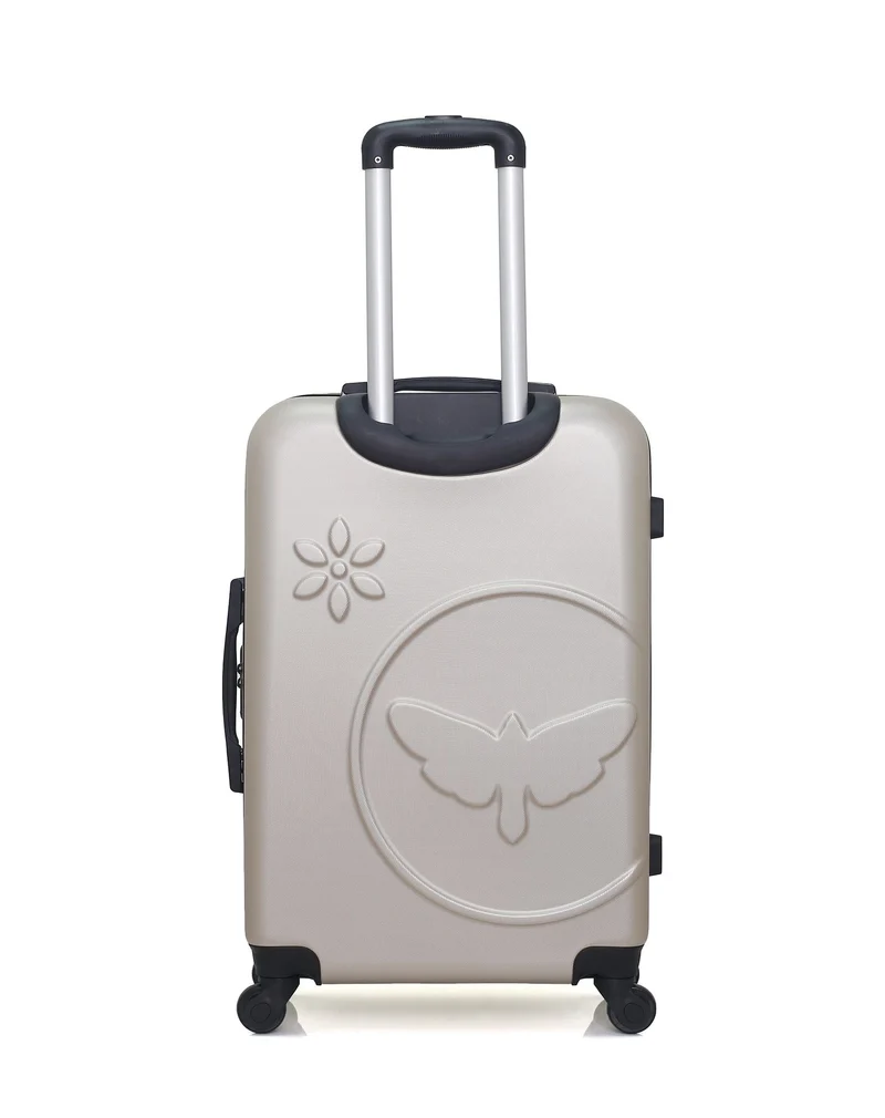 LPB LUGGAGE - 3er-Pack: Mittelgroßer Koffer, Handgepäck und Kosmetikkoffer ELEONOR