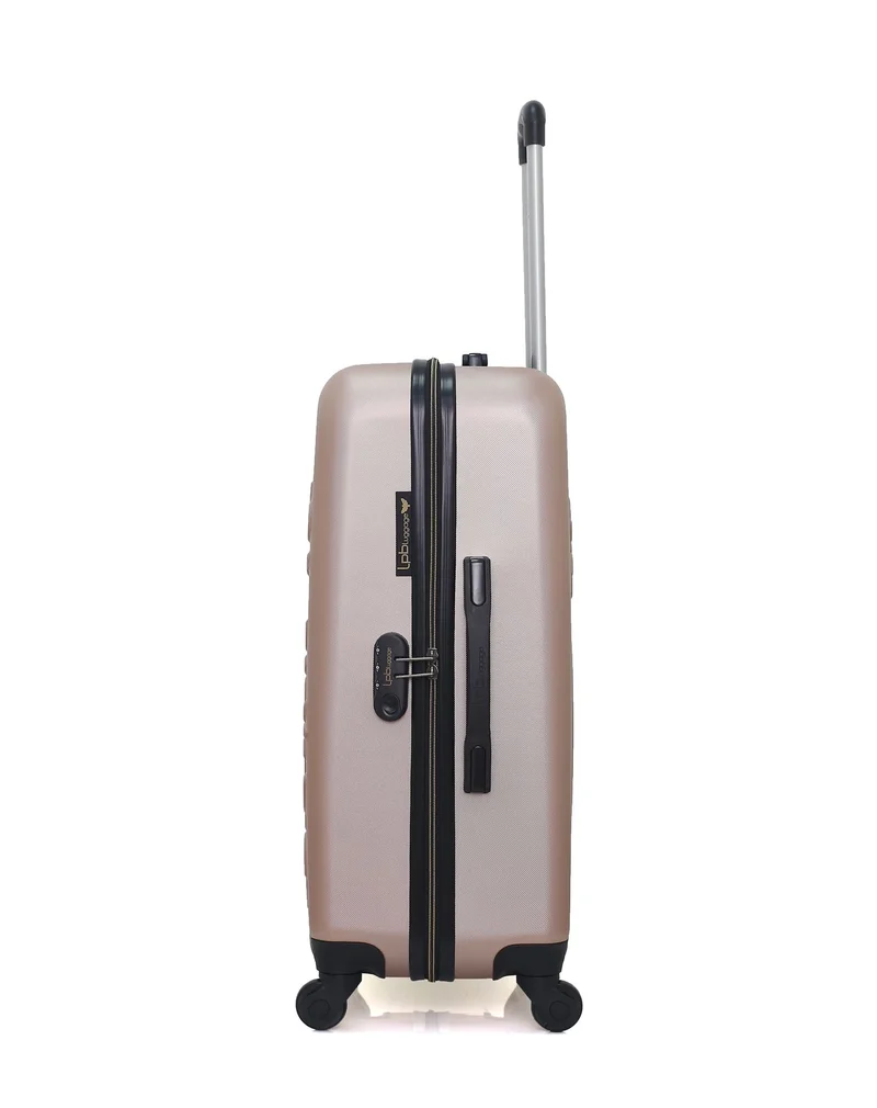 LPB LUGGAGE - 3er-Pack: Mittelgroßer Koffer, Handgepäck und Kosmetikkoffer ELEONOR