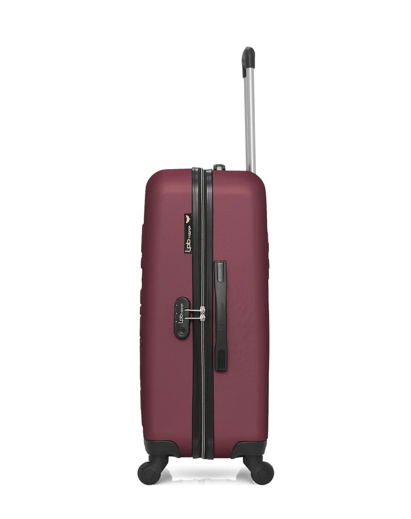 LPB LUGGAGE - 3er-Pack: Mittelgroßer Koffer, Handgepäck und Kosmetikkoffer ELEONOR