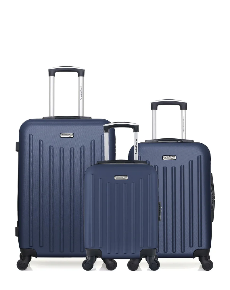 3er-Pack: Mittelgroßer Koffer, Handgepäck und Handgepäck XXS BROOKLYN