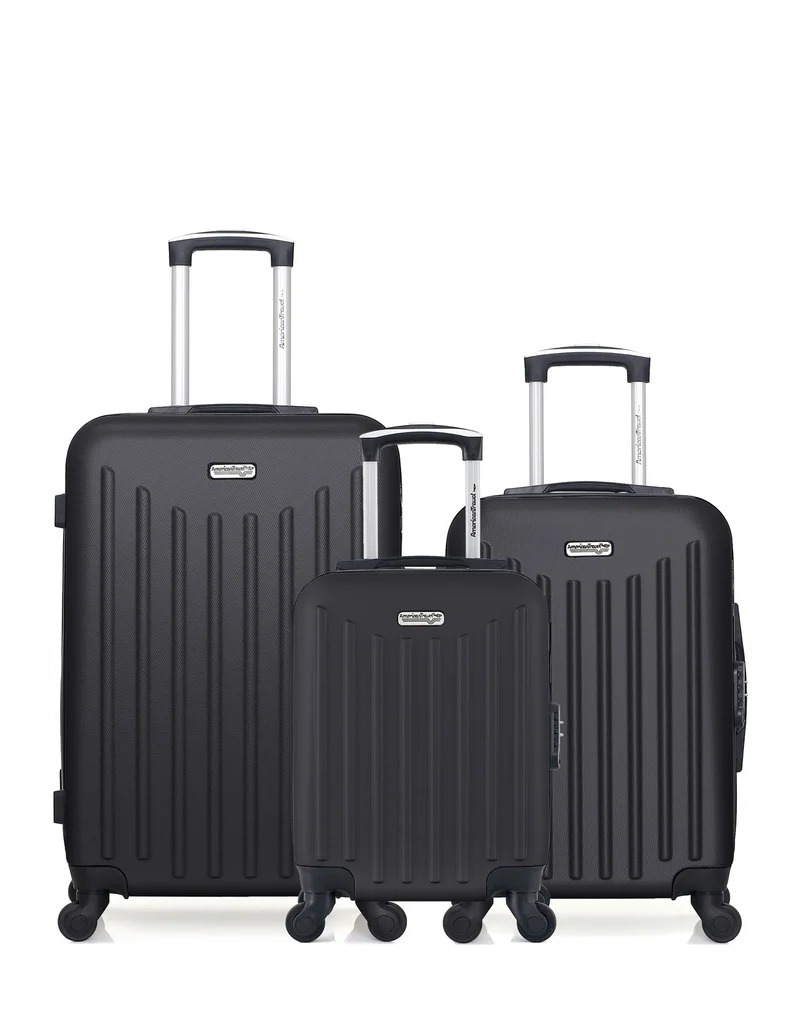 3er-Pack: Mittelgroßer Koffer, Handgepäck und Handgepäck XXS BROOKLYN