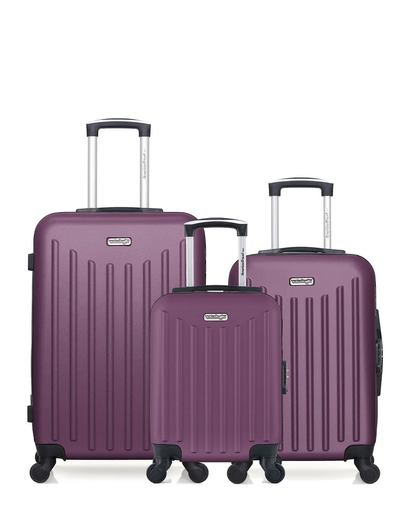 3er-Pack: Mittelgroßer Koffer, Handgepäck und Handgepäck XXS BROOKLYN