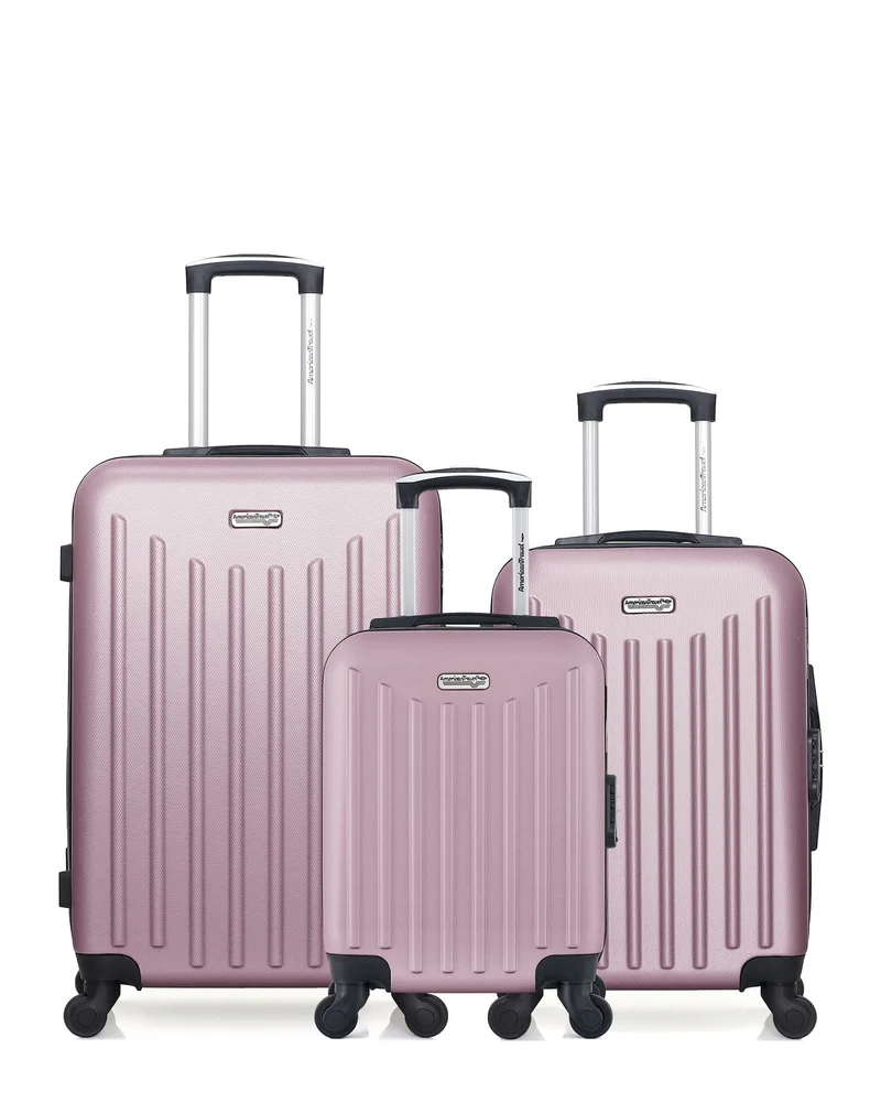 3er-Pack: Mittelgroßer Koffer, Handgepäck und Handgepäck XXS BROOKLYN