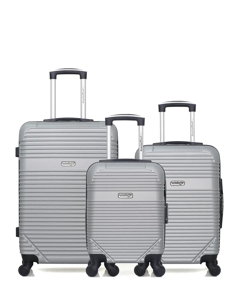 3er-Pack: Mittelgroßer Koffer, Handgepäck und Handgepäck XXS MEMPHIS