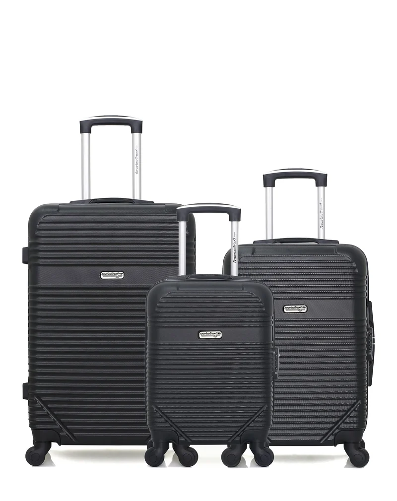 3er-Pack: Mittelgroßer Koffer, Handgepäck und Handgepäck XXS MEMPHIS