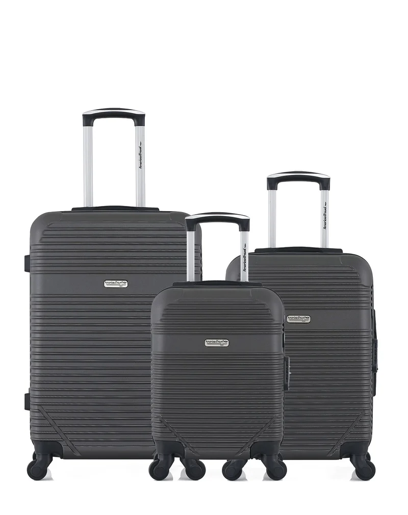 3er-Pack: Mittelgroßer Koffer, Handgepäck und Handgepäck XXS MEMPHIS