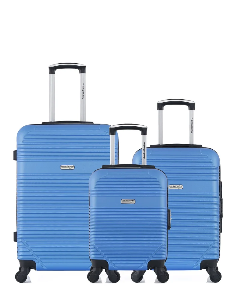 3er-Pack: Mittelgroßer Koffer, Handgepäck und Handgepäck XXS MEMPHIS