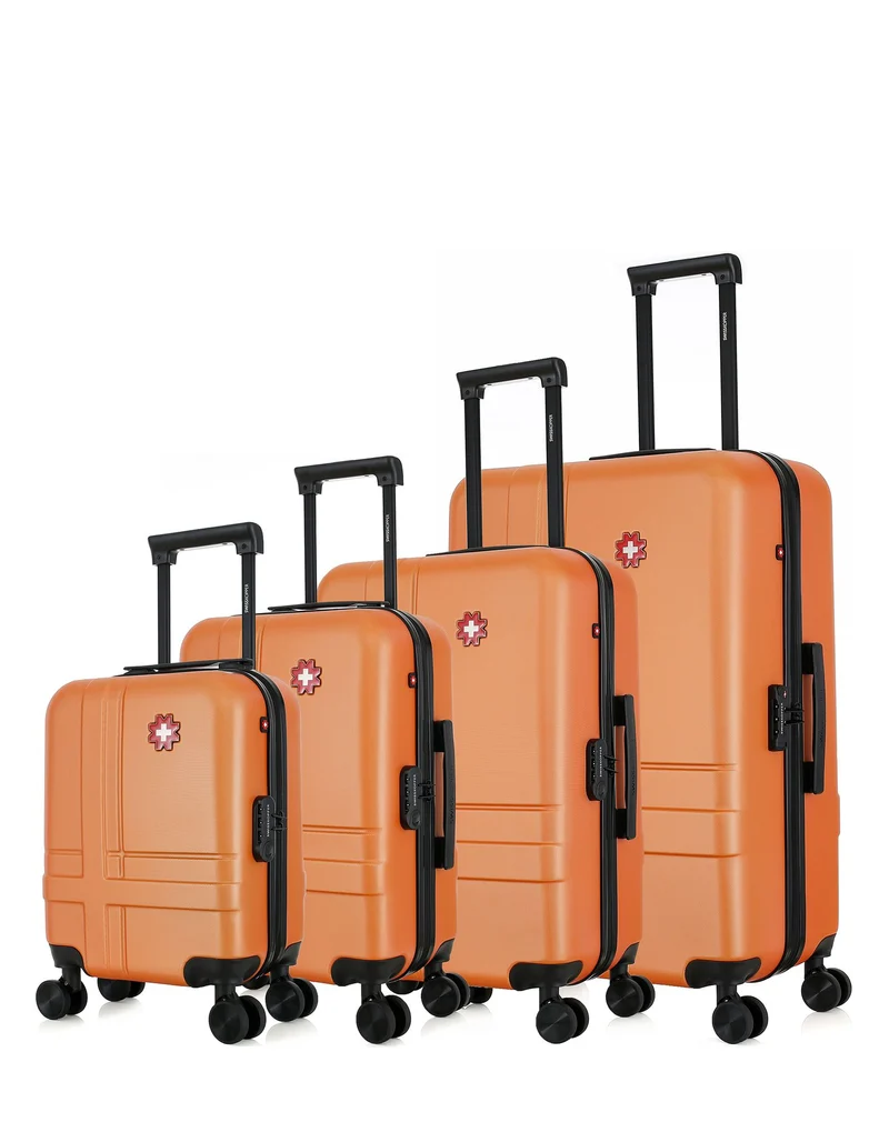 SWISS KOPPER - 4er-Set: Hartschalenkoffer USTER-M