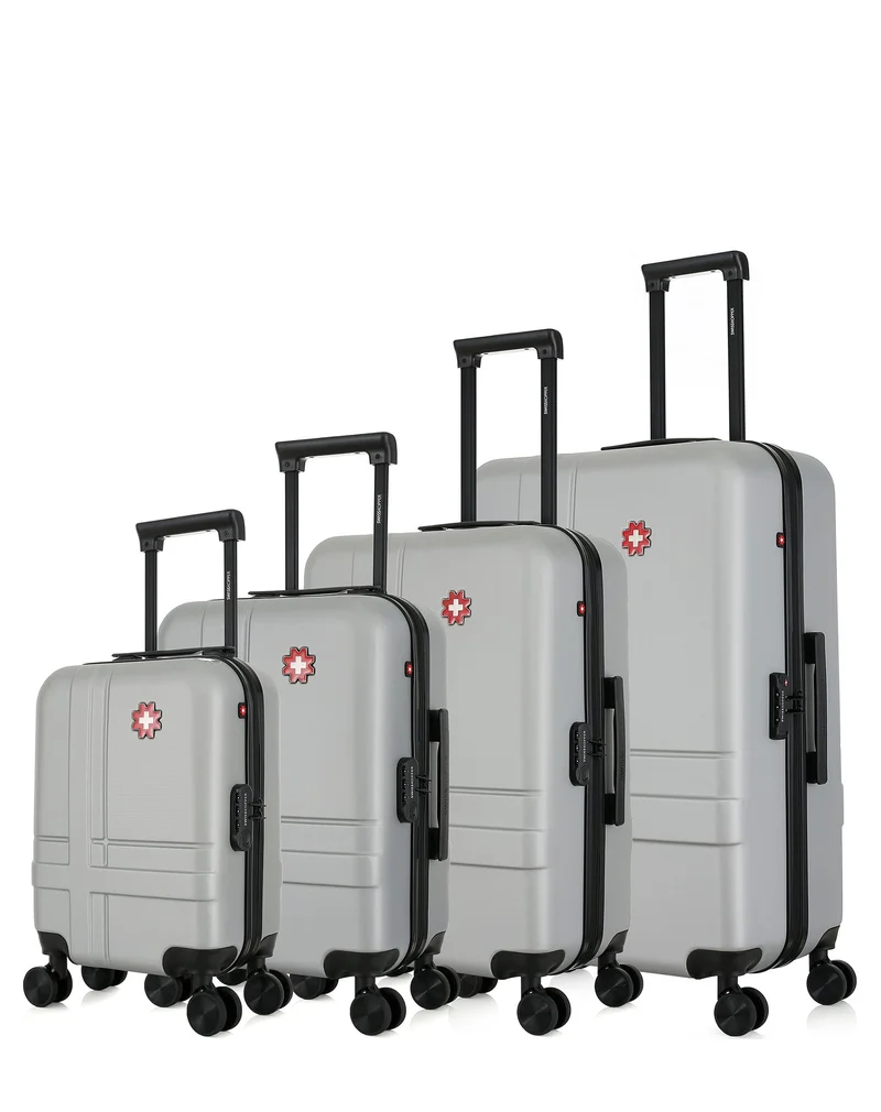 SWISS KOPPER - 4er-Set: Hartschalenkoffer USTER-M