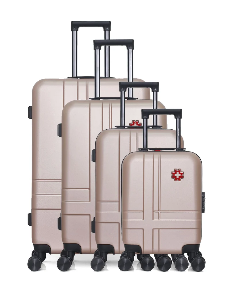SWISS KOPPER - 4er-Set: Hartschalenkoffer USTER-M
