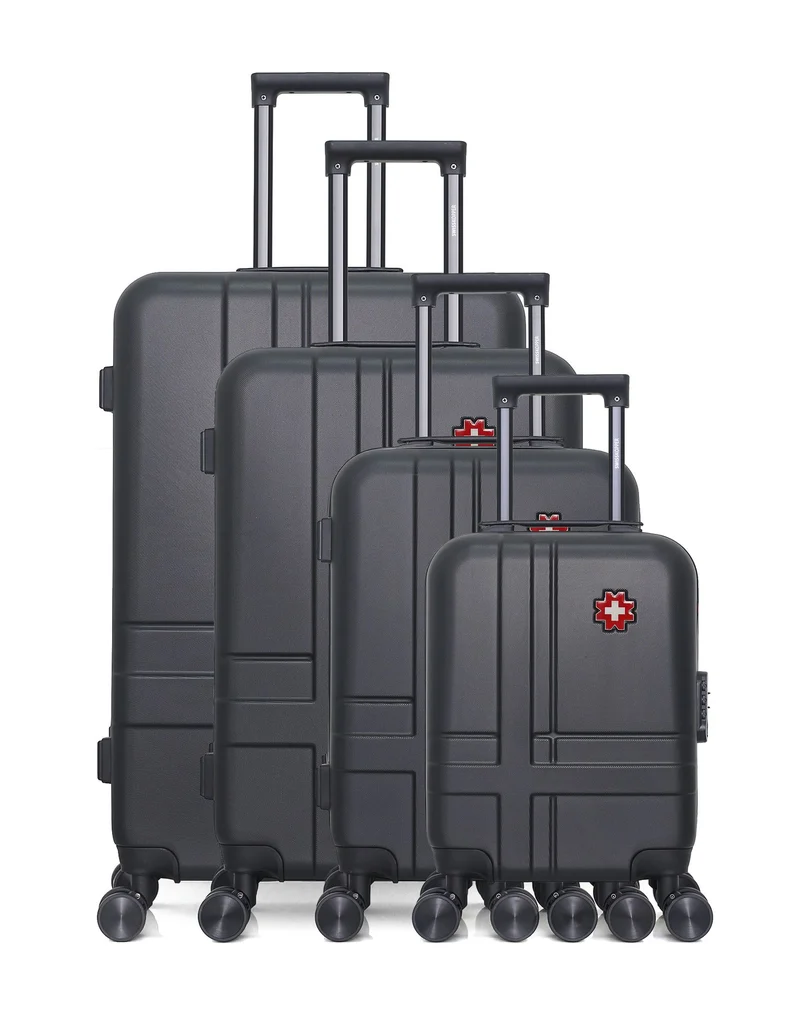 SWISS KOPPER - 4er-Set: Hartschalenkoffer USTER-M