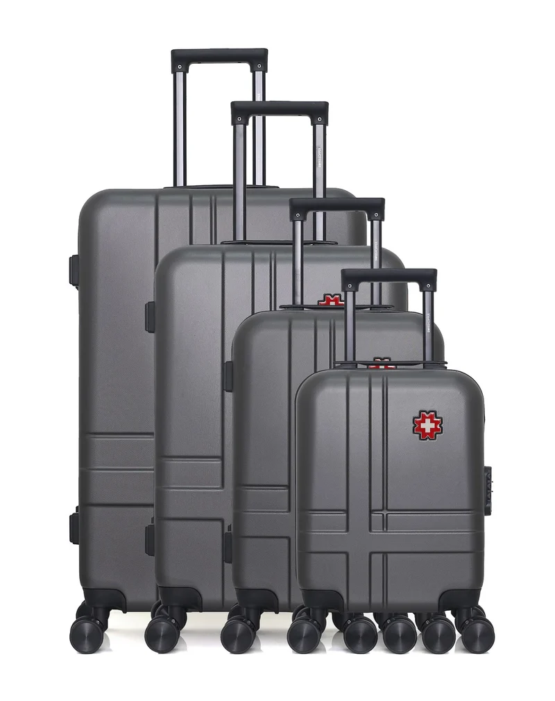 SWISS KOPPER - 4er-Set: Hartschalenkoffer USTER-M