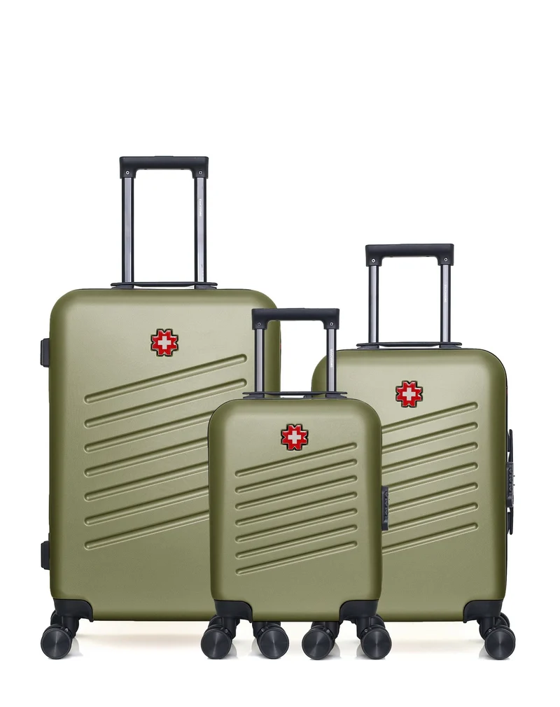 SWISS KOPPER - 3er-Pack: Mittelgroßer Koffer, Handgepäck und Handgepäck XXS ZURICH