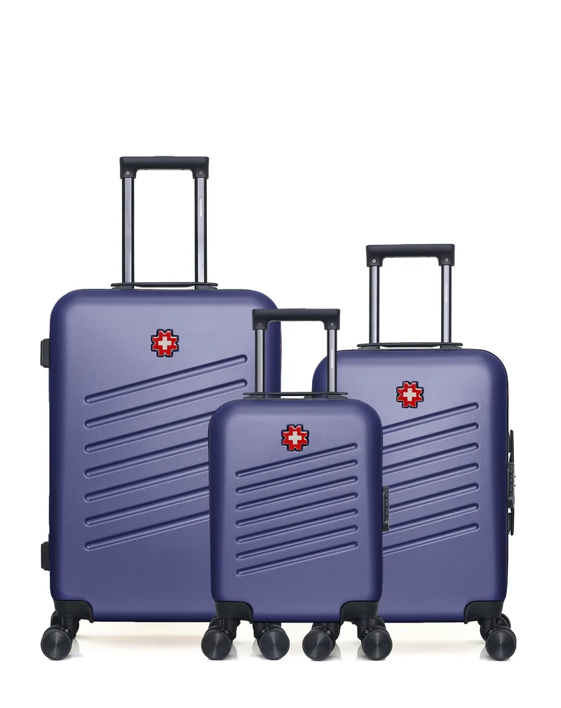 SWISS KOPPER - 3er-Pack: Mittelgroßer Koffer, Handgepäck und Handgepäck XXS ZURICH