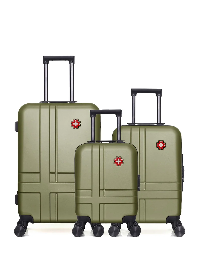 SWISS KOPPER - 3er-Pack: Mittelgroßer Koffer, Handgepäck und Handgepäck XXS USTER