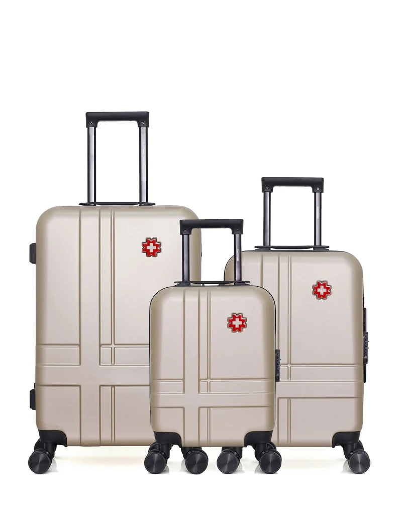 SWISS KOPPER - 3er-Pack: Mittelgroßer Koffer, Handgepäck und Handgepäck XXS USTER