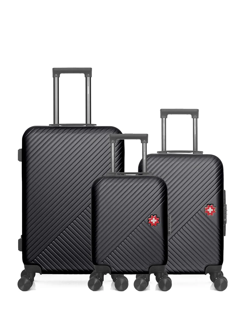 SWISS KOPPER - 3er-Pack: Mittelgroßer Koffer, Handgepäck und Handgepäck XXS SPIEZ